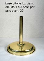 C-base diam. 300 ottone lux da 1 a 5 posti per aste diam. 32 art.249 , 249-2 , 249-3 , 249-4 , 249-5.jpg